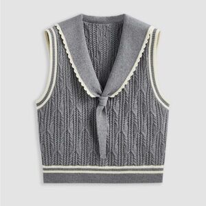 Cider grey sailor sweater